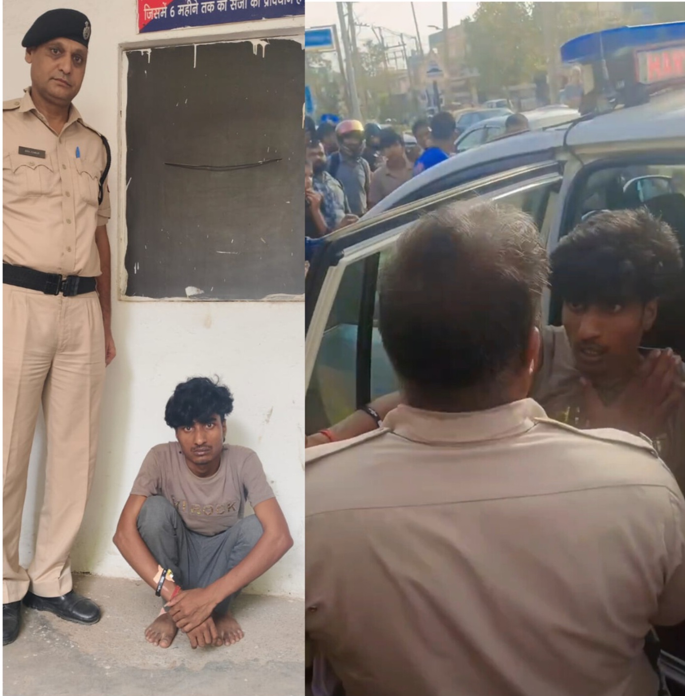 बाइक सवार को टक्कर मारने के बाद पुलिस से भिड़ा टैक्सी चालक, गिरफ्तार